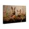 Stupell Industries Easter Bunnies with Garden Blooms Canvas Wall Art